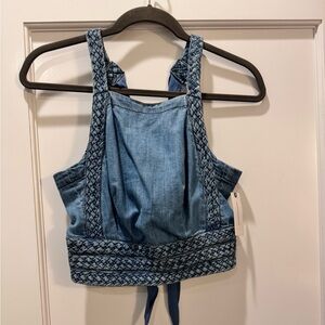Maeve Anthropologie Denim Top NWT